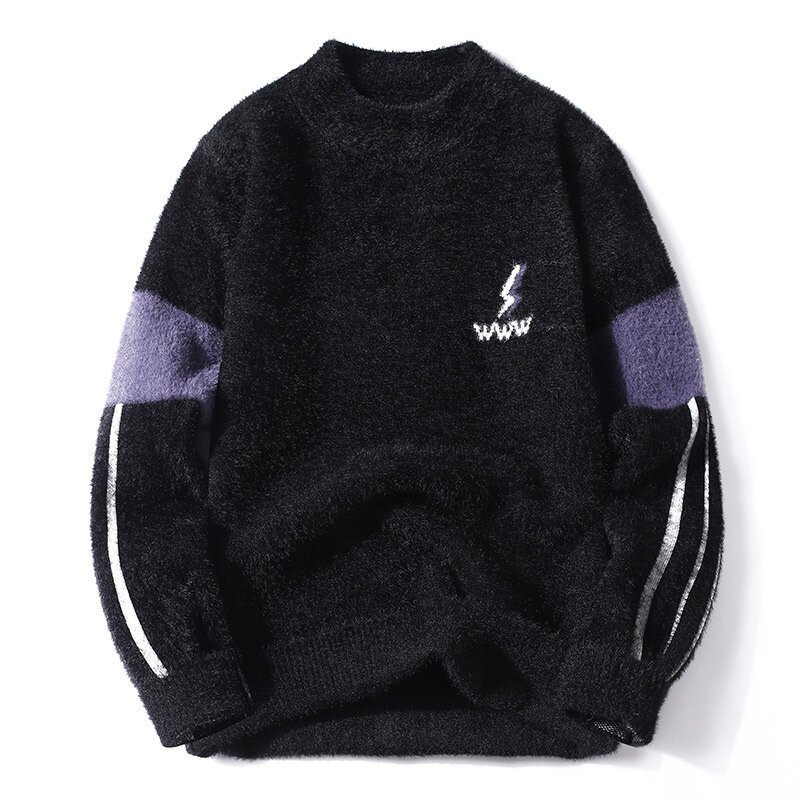 Mannen Trui Fleece Dieptepunt Shirt Coltrui Verdikte Warm Sweatshirt Trui Solid Herfst Winter Kleding Simple Casual