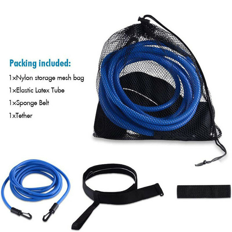 Swimming Training Belt, Swimming Resistance Belt, Swim Training Leash, 3M,4M Swim Resistance Band