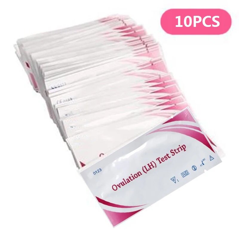 LH Ovulation Test Paper 10PCS Urine Measuring Stick For Women Over 99% Accuracy Privacy Home Ovulation Testing Strips Sex Shop