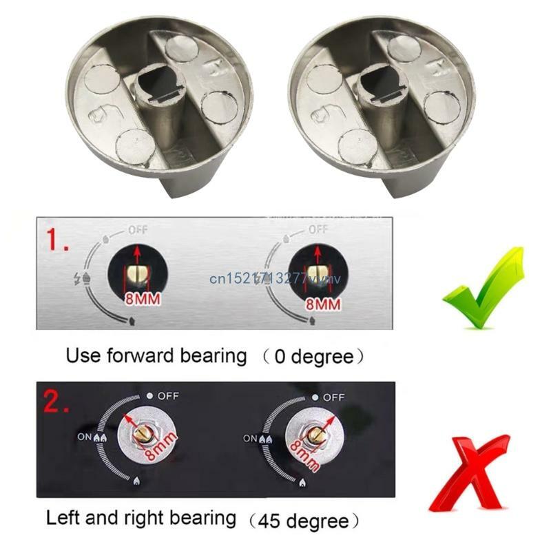 4Pcs Gas Stove Control Knob Oven Rotary Switches Burners Control Knob Adaptors