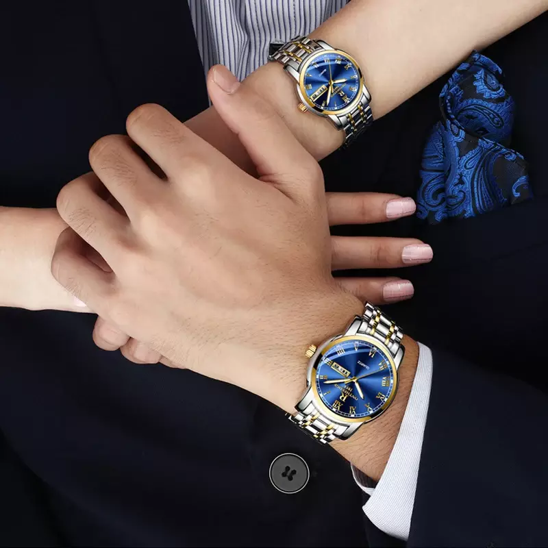 Moda zegarek kwarcowy dla kobiet srebrny złoty stal nierdzewna Casual Ladies zegarki luksusowe damskie zegarki kobieta Relogio Feminino