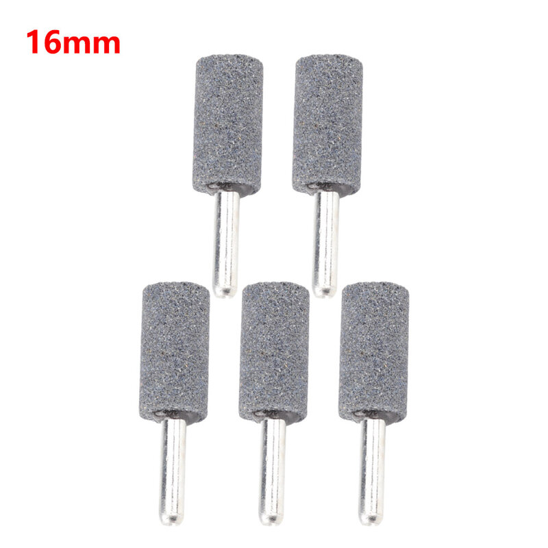 5 Pcs Grinding Wheel Polishing Bit 6mm Round Shank Cylindrical Conical Sharpening Head Tool For Grinder Rotary Tools Accessories