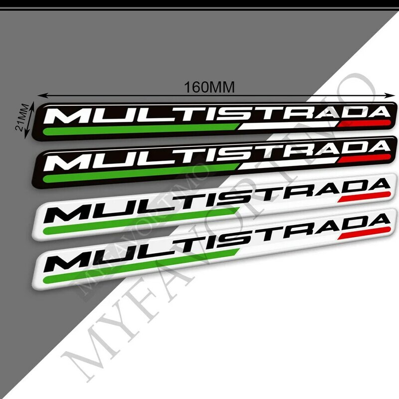 Untuk Ducati MULTISTRADA 950 S 950 S bantalan tangki pelindung sepeda motor grip 3D stiker decal Kit minyak bahan bakar Gas lutut