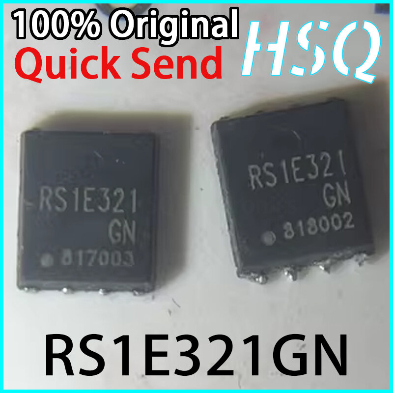 Chip MOSFET de efecto de campo de piezas, 5 QFN-8, RS1E321GN, 30V, 80A, RS1E321