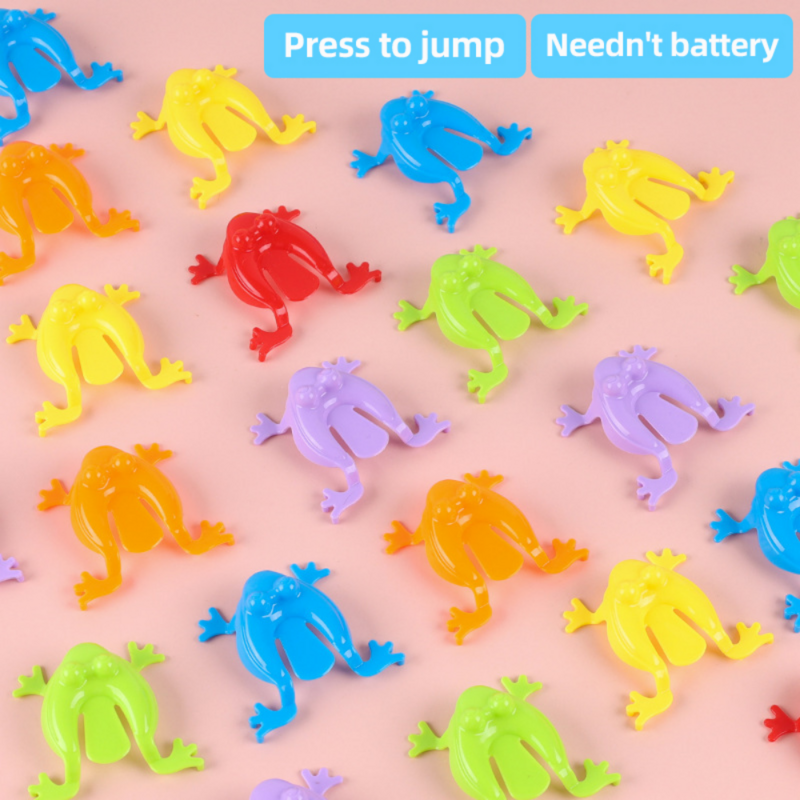 12 Pcs Jumping Frog Bounce Fidget Toys Antistress allevia il gioco di famiglia giocattoli per feste di compleanno per bambini regali per bambini