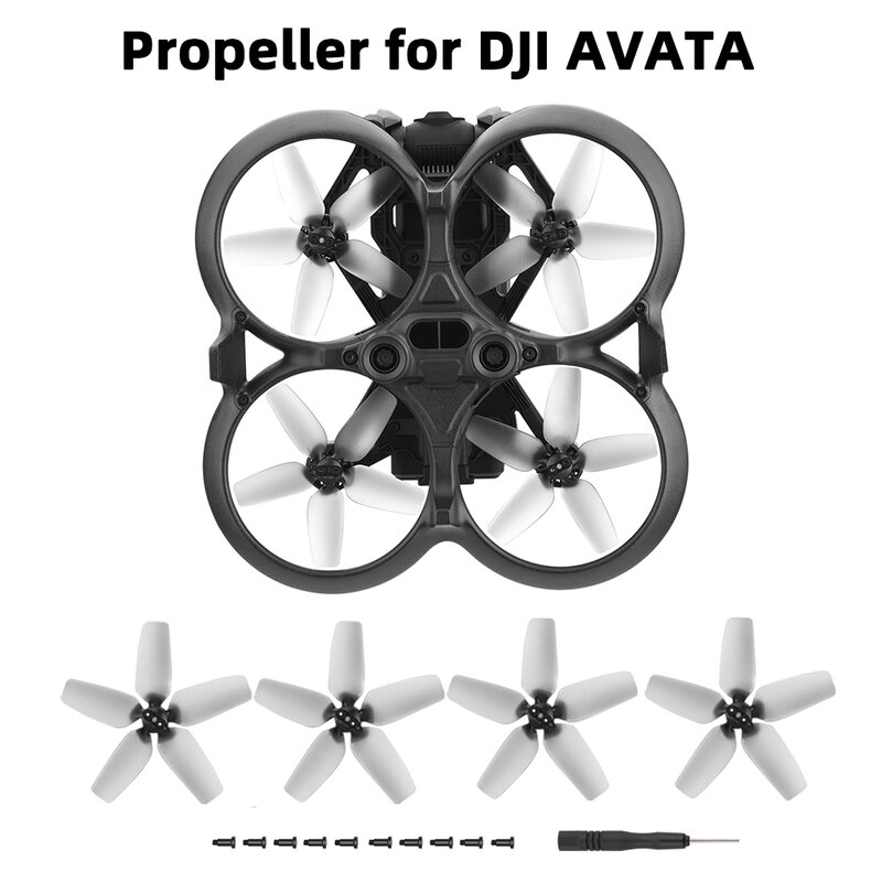 Hélices para DJI Avata, substituição da lâmina, peso leve, Wing Fans, Drone Acessórios