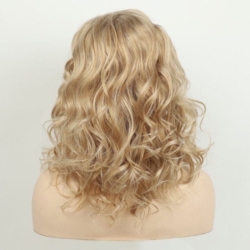 Синтетический светлый парик, Короткие вьющиеся натуральные волнистые парики для белых женщин, ежедневный стиль, используется для косплея, парики из высокотемпературного волокна