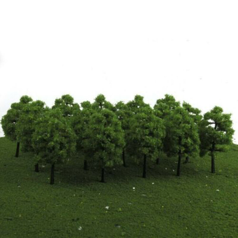 Alta qualidade plástico árvore modelo, altamente simulado micro paisagem, trem trem, novo, durável, 1:100