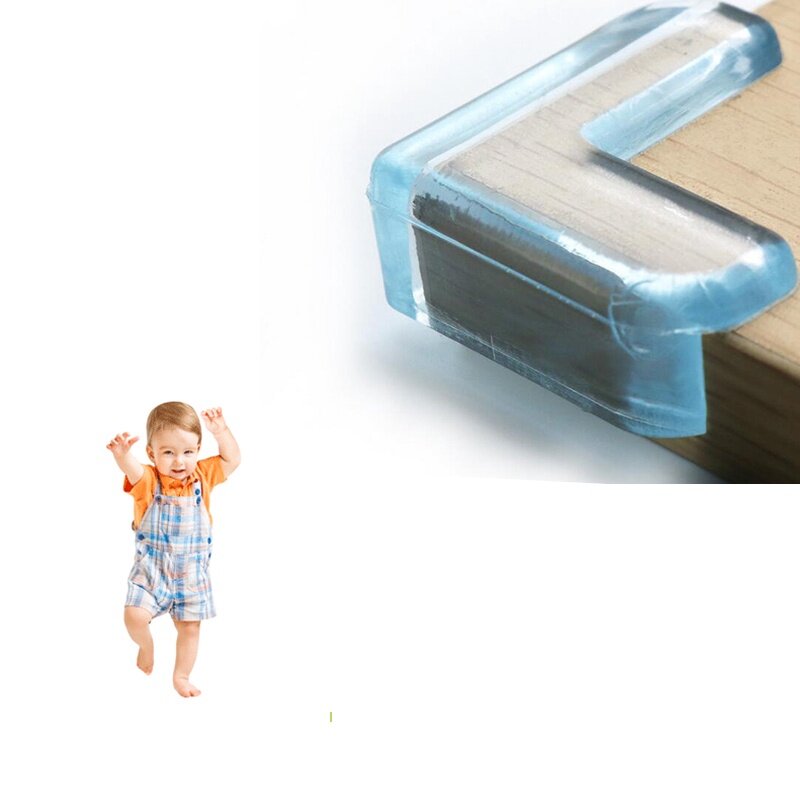 Coin de sécurité transparent anti-collision pour bébé, protection d'angle, couverture de bord, enfants, coffre-fort pour table de bureau, NS, 1 pièce