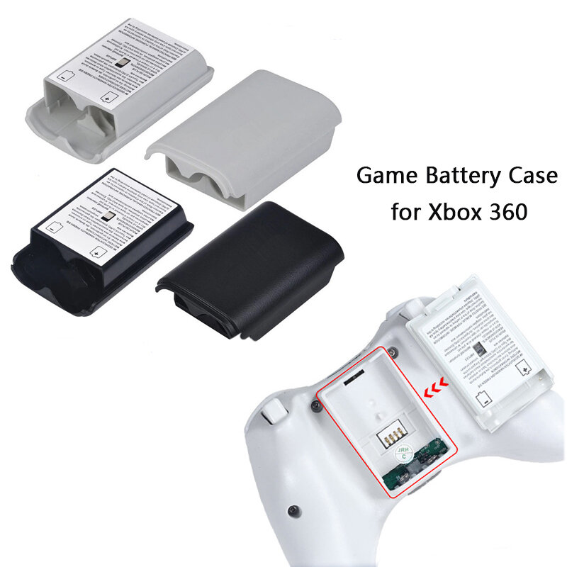 100/50PCS akumulator tylna pokrywa baterii pokrywy skrzynka Shell Pack dla Xbox 360 kontroler bezprzewodowy Xbox 360 obudowa baterii