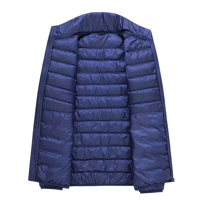 6XL zimowe męskie 50% kurtki długa parka męskie wodoodporny wiatroszczelny płaszcz kurtki z puchu kaczego cały sezon parki z kapturem odzież wierzchnia męska
