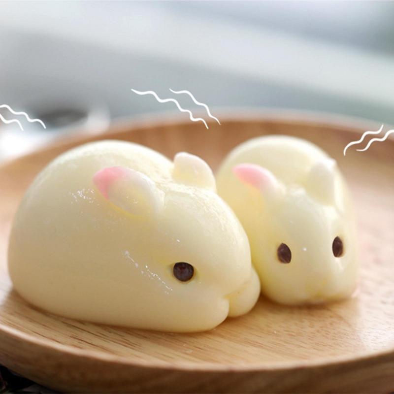 Silicone Bunny Mold DIY Lop Ear Rabbit Fondant Aromatherapy Plaster Mold Easter Home Candy Chocolate Decoration Easter Gifts new