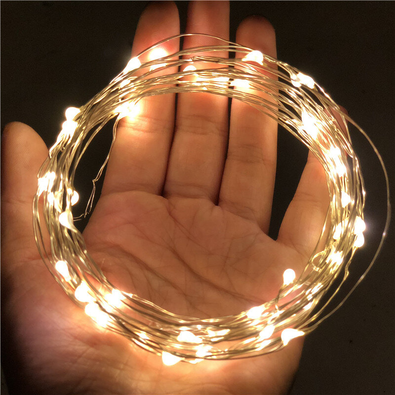1M 5M 10M LED String Fairy Lichter USB Kupfer Draht Hochzeit Festival Weihnachten Party Dekoration Licht Wasserdicht außen Beleuchtung