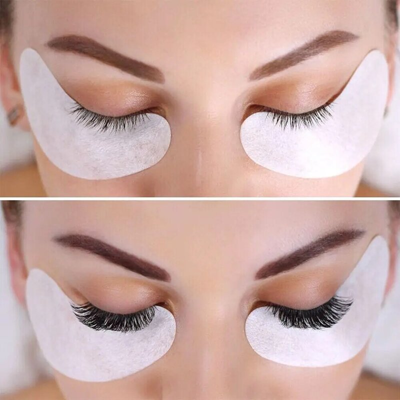 10 Pcs High Quality Salon Grafting Lashes Eyelashes Extension Lint Free Under Eye Gel Pads Eye Paper Patches