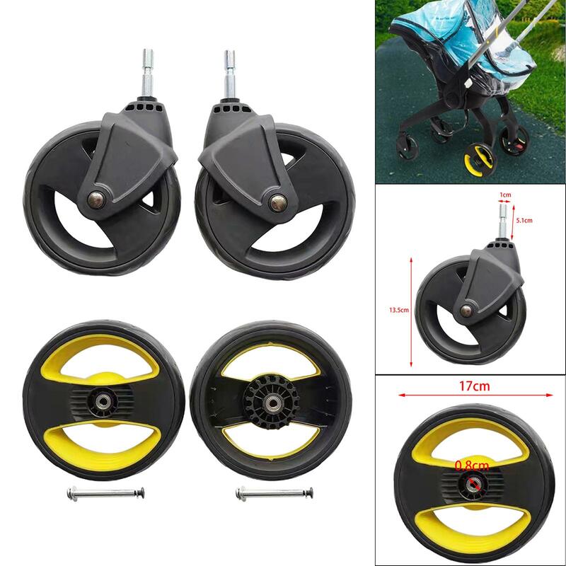 Baby Trolley Wheels for Infant Carriage Wheel Replacement Durable Universal