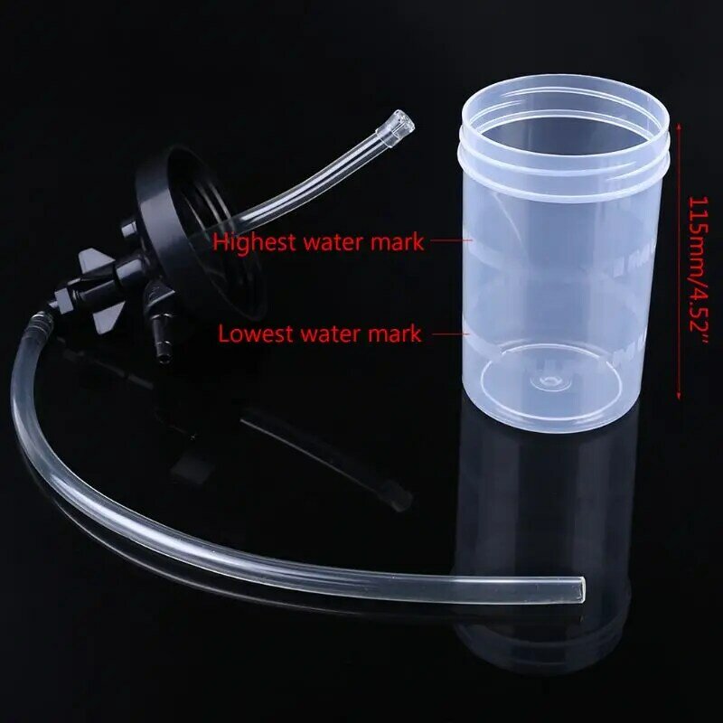 อัพเกรด Humidifier น้ำขวดและท่อเชื่อมต่อข้อศอก 12 "สำหรับหัวออกซิเจน 6 นิ้วความสูงทนทาน