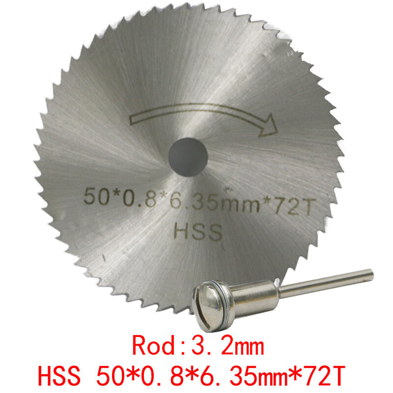 25/32/50/60mm HSS Circular Saw Blade Rotary Tool For Dremel Metal Cutter Power Tool Set Wood Cutting Discs Drill Mandrel Cutoff