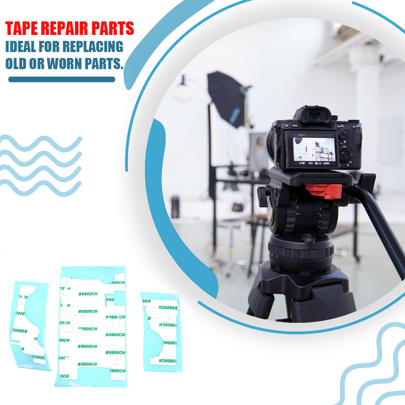 1 Set Rubber Double Sided Tape Multipurpose Compatible with Replacement for Canon 5D3 Repair Camera Spares Parts Sticky Strips