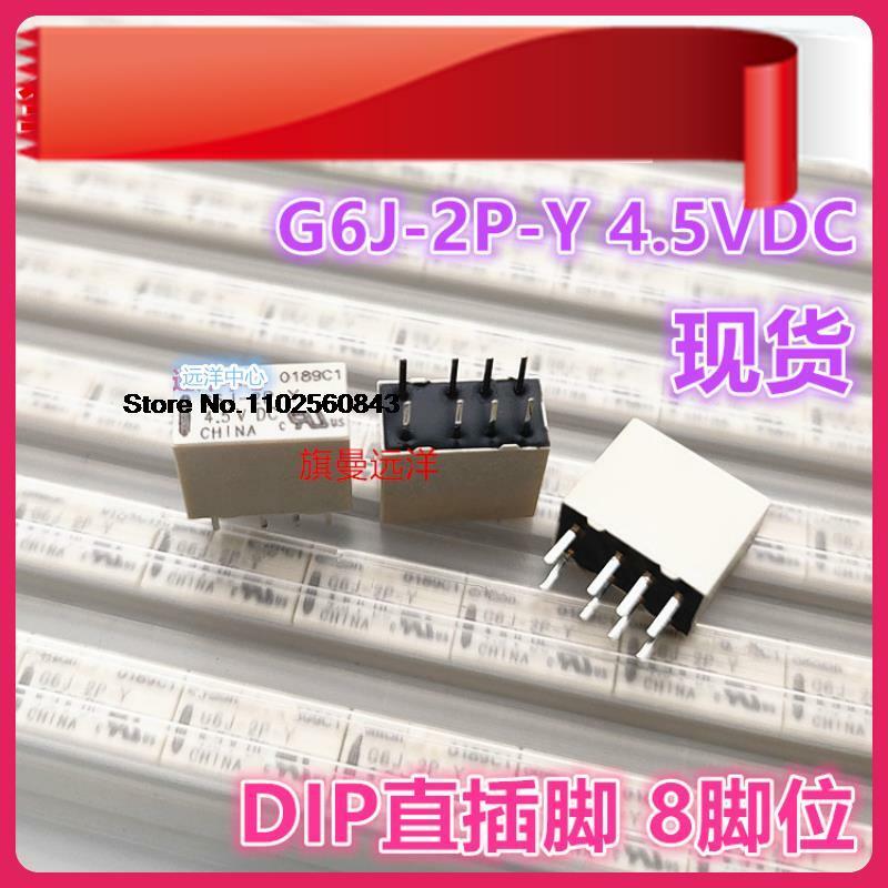 5 PCS/LOT G6J-2P-Y 4.5VDC 8 4.5V