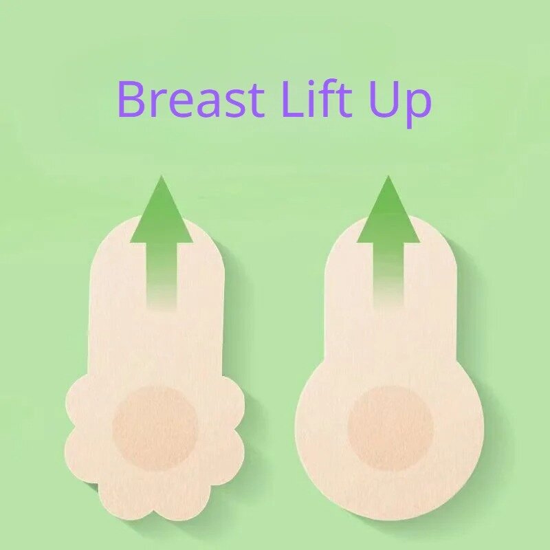 10 pezzi di nastro per sollevare il seno invisibile da donna su adesivi per capezzoli del reggiseno adesivi per il petto adesivi per capezzoli adesivi accessori