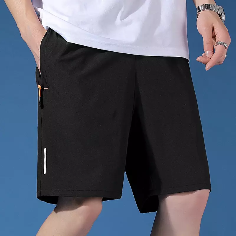 Shorts leves para caminhada masculina, shorts de estiramento ao ar livre, secagem rápida, verão 2024