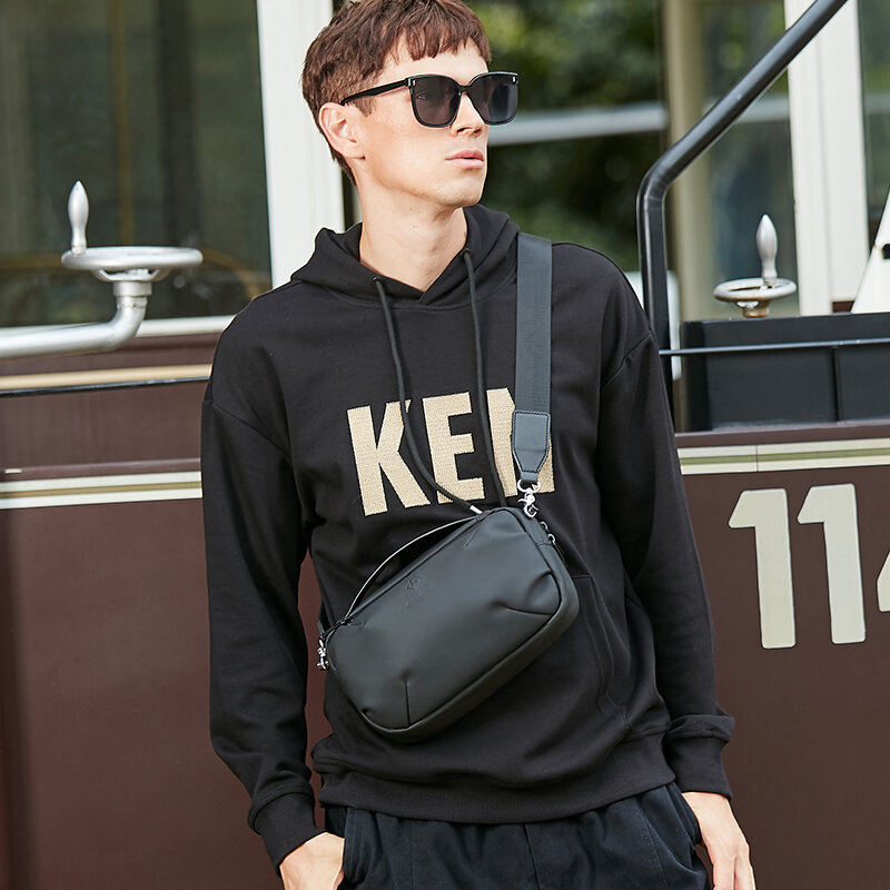 HcanKcan borsa a tracolla per uomo borsa impermeabile borsa a tracolla uomo borsa a tracolla moda coreana borsa per il tempo libero confezione di lusso marito maschile