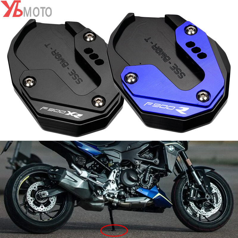 F900R / F900XR Kickstand Enlarge Motorcycle Side Stand Extension For BMW F900 R XR F900XR 2020 2021 2022 2023 Accessories