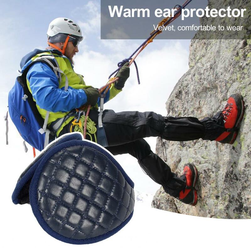 Men Earmuffs Winter Thermal Earmuffs Men's Ultra-thick Windproof Fleece Lined Earmuffs for Winter Soft Thermal Ear Warmer Solid