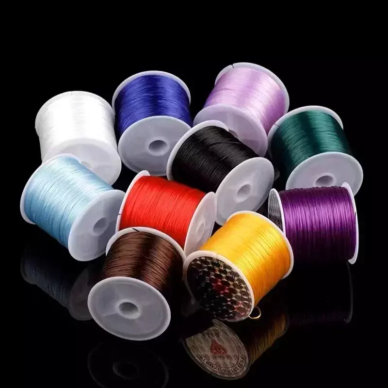 10yards/Roll 0.7mm Colorful Strong Elastic Crystal Beading Cord for Jewelry Making DIY Bracelets Stretch Thread String Necklace