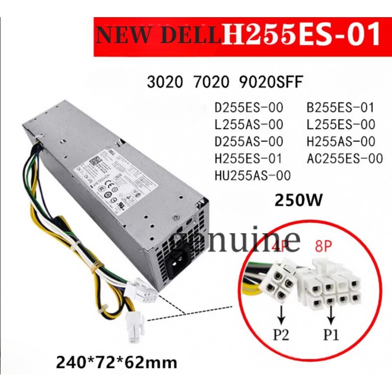 For DELL OptiPlex 3020 7020 9020 T7100 SFF Power Supply AC255ES-01 L255ES-00 L255ES-01 F255ES-00 D255AS-00 H255ES-00 H255ES-01