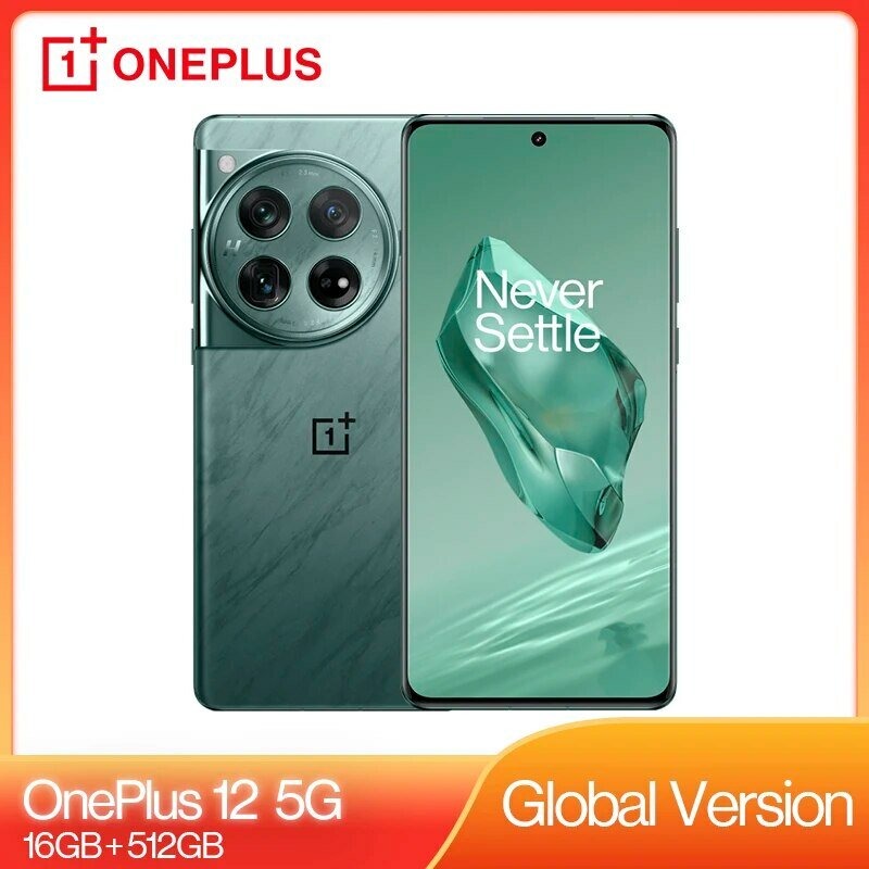 OnePlus 12-Teléfono Móvil Inteligente versión Global, smartphone de 16GB y 512GB, Snapdragon 8 Gen 3, cámara Hasselblad 2K, pantalla de 120Hz, carga SUPERVOOC de 100W