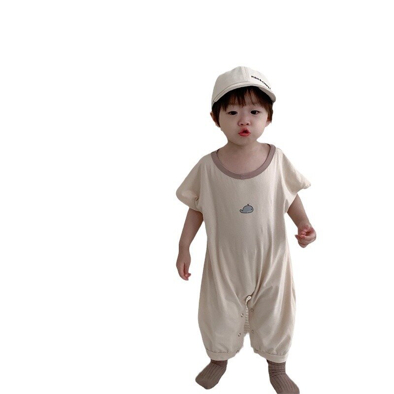 2024 Summer New Baby Boy Cotton pagliaccetto sottile neonato Cute Cartoon tuta Toddler Girl tuta Casual traspirante 0-24M