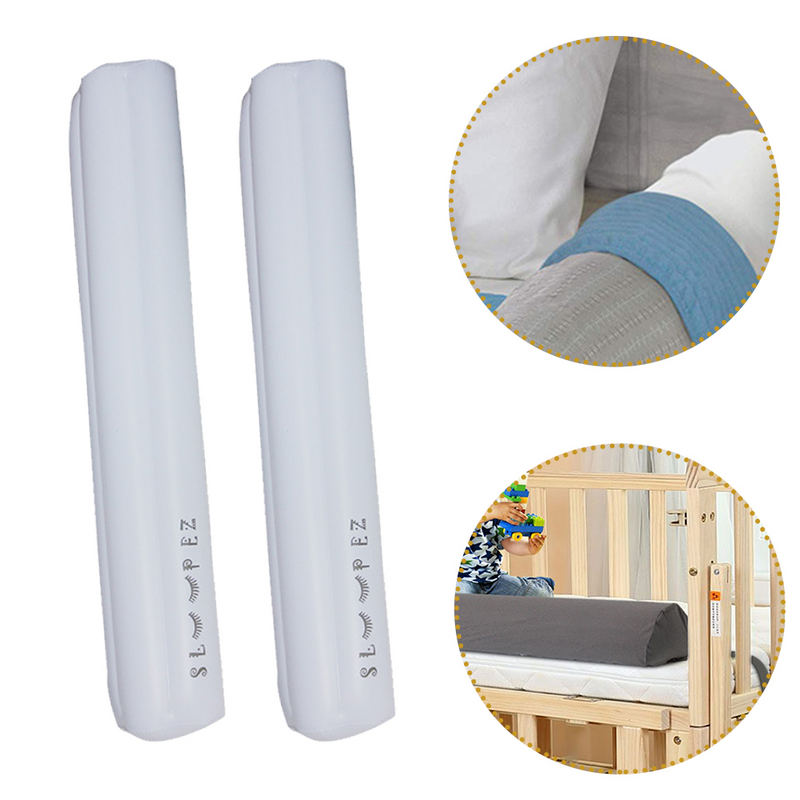 Berço Bumper para Baby Bed, Berço Cerca Tubos, Protetor de Colchão Orgânico, Anti-Colisão PVC Trilhos Berço, 2 pcs