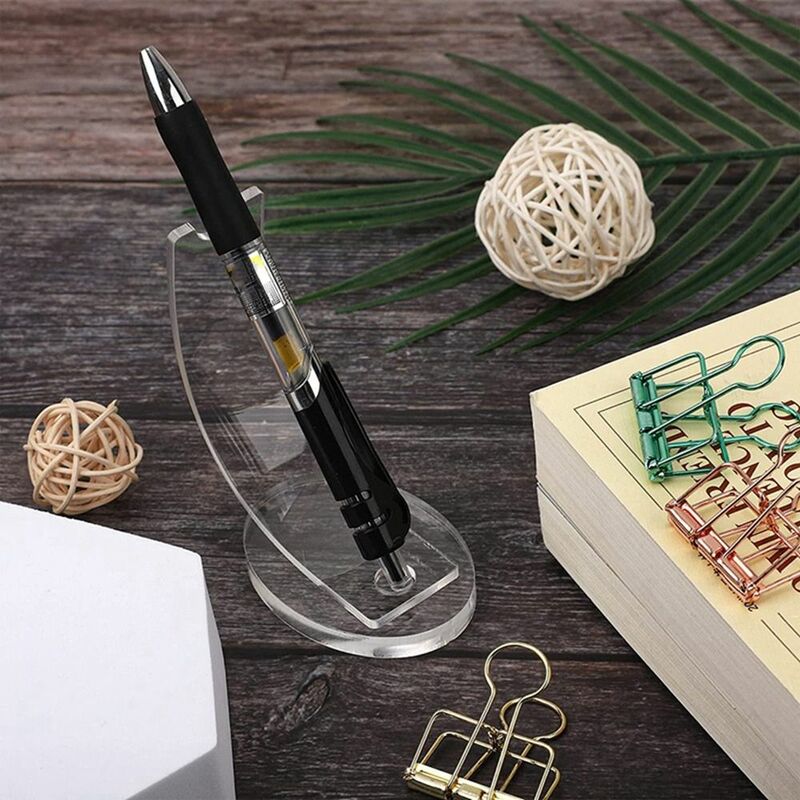 Transparent Pen Display Stand Multifunctional Advanced Pencil Display Holder Acrylic Creative Makeup Brush Holder