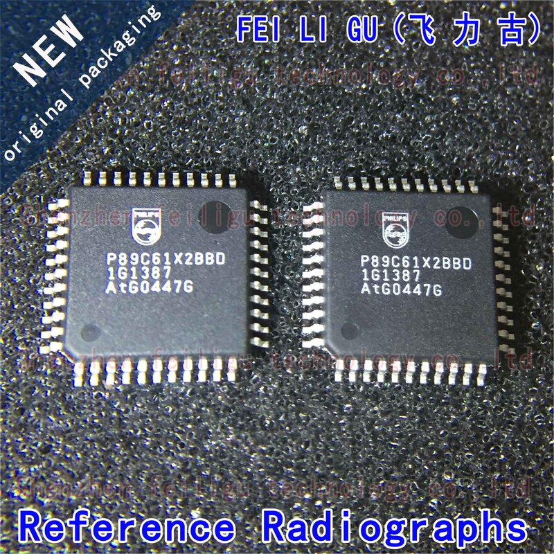 1 Stuks 100% Nieuwe Originele P89c61x2bbd P89c 61X2 Pakket: Qfp44 Flash 64kb 8-Bit Microcontroller Chip