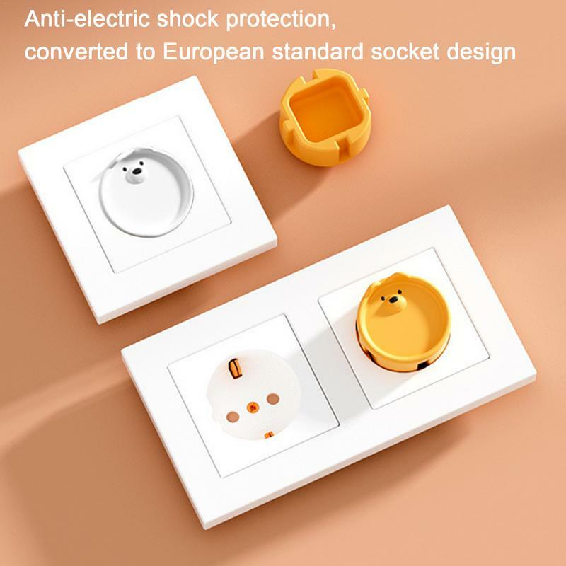 Baby Plug Cover para Tomadas Protetores de plugue à prova de crianças Capas de soquete de silicone Protetor de segurança do bebê