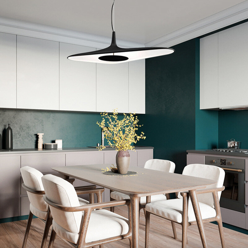 Итальянский дизайн, необычная Подвеска для обеденного стола, гостиной, ресторана, черно-белая подвеска, освещение для кухонного островка