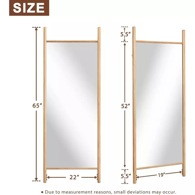 Full Body Mirror Decoration Wall Mounted or Leaning Against Wall  Mirror for Bedroom Floor Mirrors Full Body Length Freight free