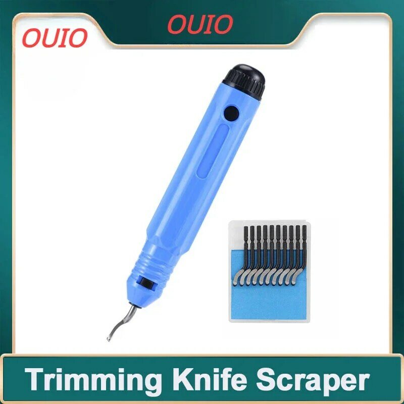 Nóż do przycinania skrobaczka OUIO narzędzie do gratowania usuwania zadziorów zestaw noży narzędzie ręczne do drewna z tworzywa sztucznego aluminium miedzi