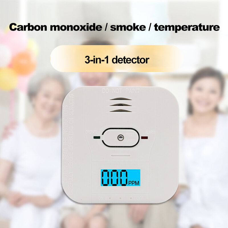 Drahtlose Alarm anzeige Schlafzimmer Kombination detektor Sicherheits erkennung Warnung Temperatur sensor Home Einkaufs zentrum