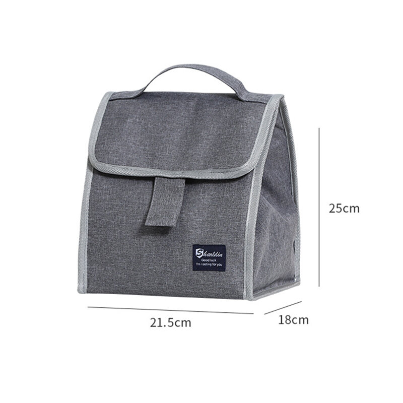 Large Capacity Insulation Lunch Bag Thickened Thermal Work Food Carrier Bento Box for Women Outdoor Camping Picnic Cooler Pouch