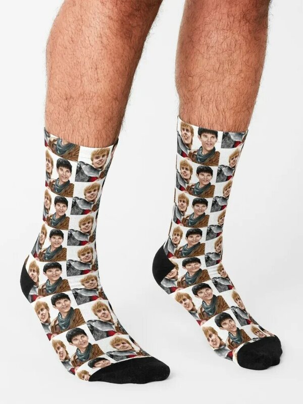 Merlin and ArthurSocks Man Socks Socks For Men Set Funny Socks Women