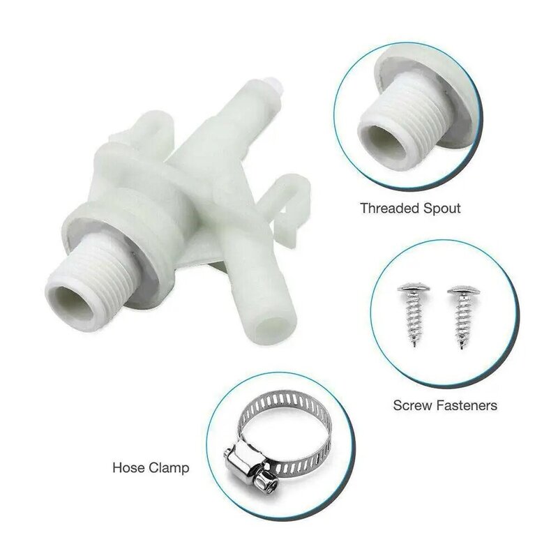For Sealand Marine Toilet Replacement New Durable Plastic For Sealand Marine Toilet 385311641 RV Toilet Water Valve Kit