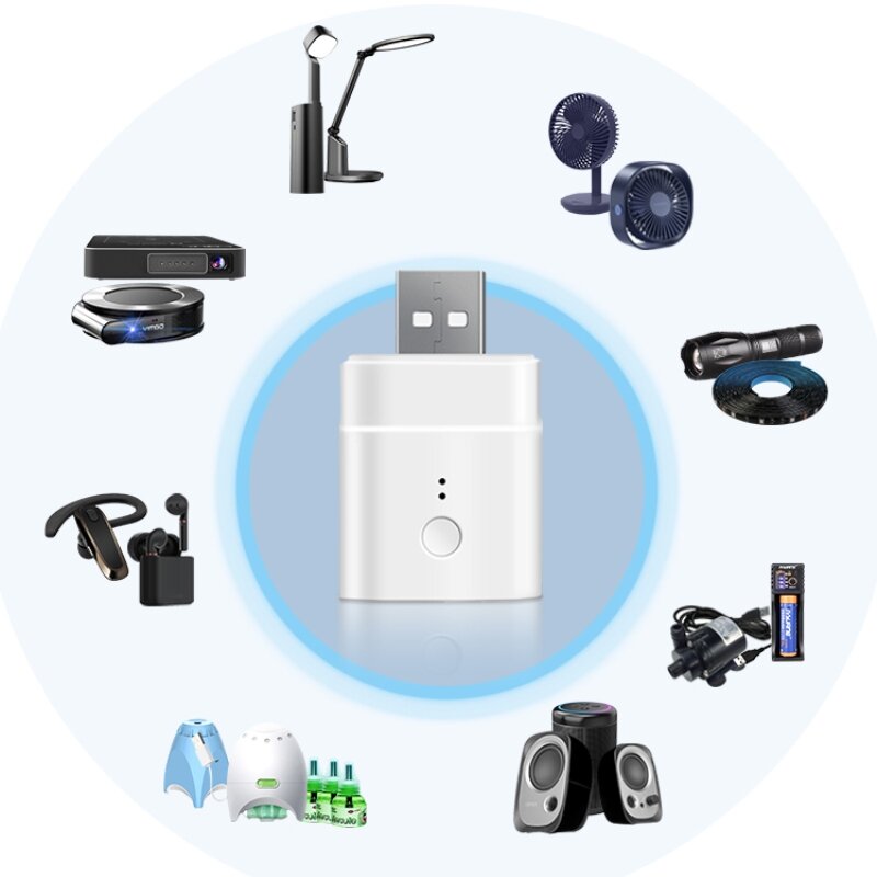 SONOFF-Adaptateur micro USB 5V, prise Wifi, synchronisation intelligente, prise de charge, contrôle de l'application EWelink, fonctionne avec Alexa Google Alice Home Assistant