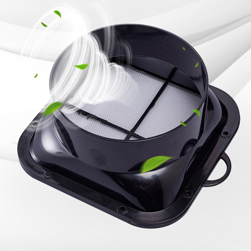 ABS Flange Duto Fan Mangueira Conector, Air Vent Adapter para Cozinha Hood Ventilador, Peças de Qualidade Interior, 150mm, 1Pc