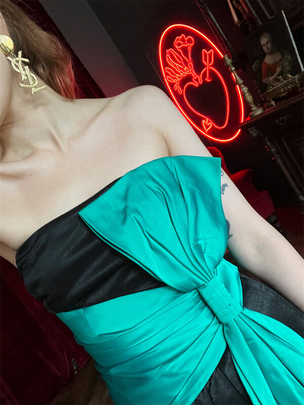 Elegant Strapless A-Line prom Dress 2024 Charming Sleeveless Evening Dresses Simple Floor-Length Gown Vestidos De Novia
