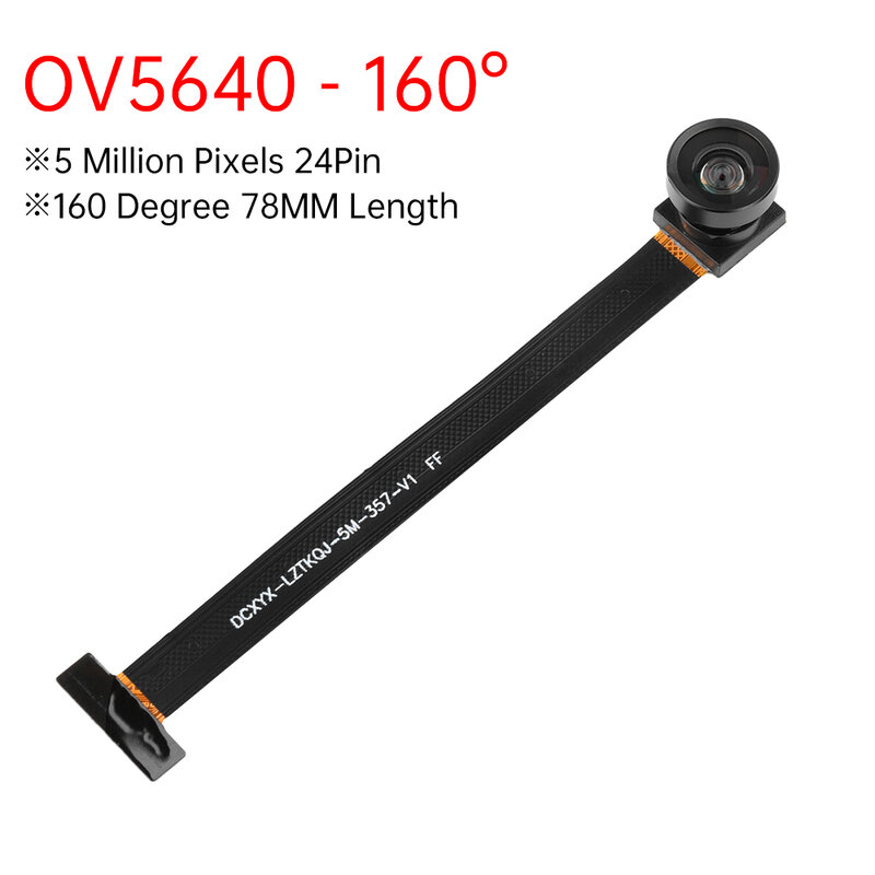 Nuovo modulo fotocamera OV5640 da 78MM 68 72 120 160 gradi messa a fuoco automatica AF ad alta definizione 5 milioni di pixel interfaccia DVP MIP I a 24pin