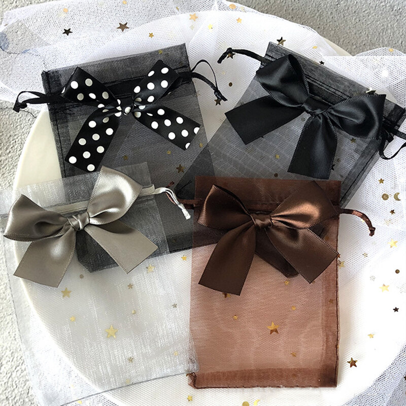 10pcs/lot Drawstring Organza Bags Gift Bags Exquisite Butterfly Bags Jewelry Packaging Bags Wedding Bags Wholesale Gifts Pouches