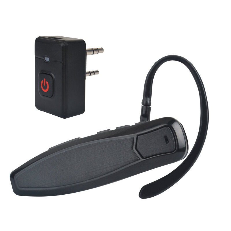 Walperforated Talkie sans fil Bluetooth PTT casque écouteur mains libres K Plug pour KENWOOD Microphone casque adaptateur Baofeng UV-5R