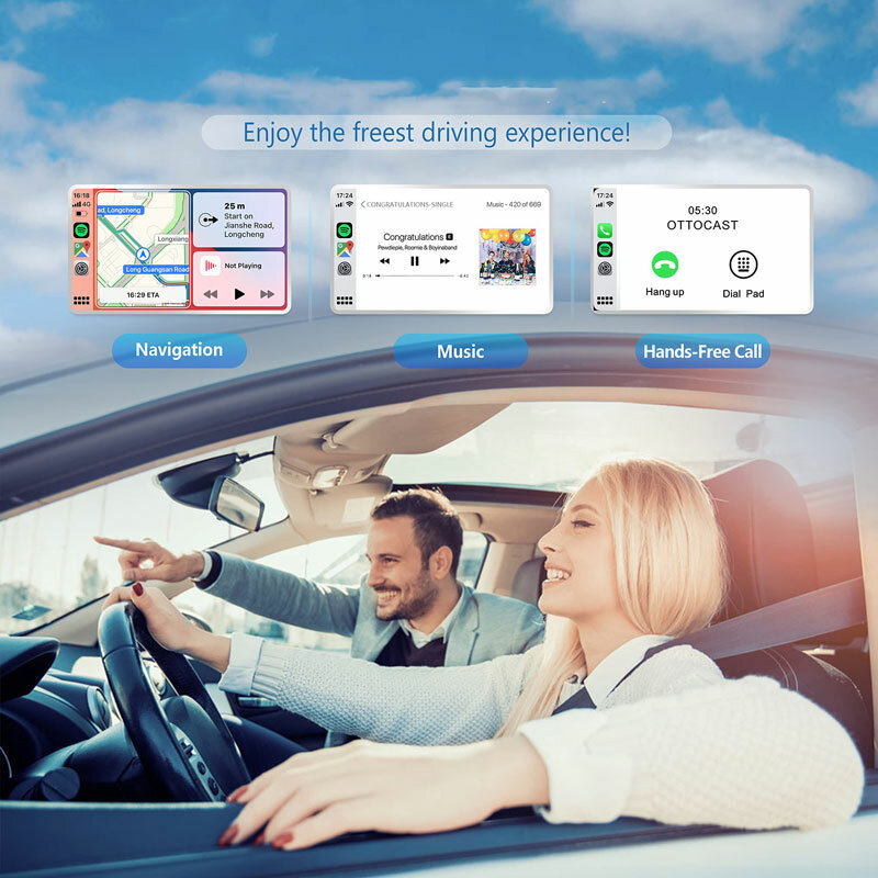 U2Air bezprzewodowe CarPlay samochodowe inteligentne systemy Apple Car Play akcesoria elektroniczne urządzenia ojca walentynki prezent gorący